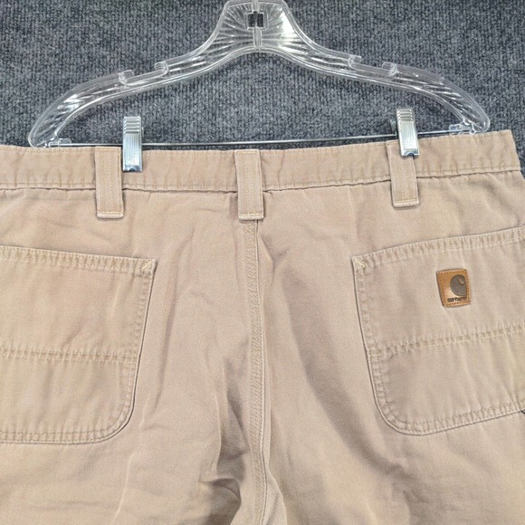 Carhartt Mens Carpenter Shorts Tan Size 40 Cotton Pockets Outdoor - Picture 8 of 15